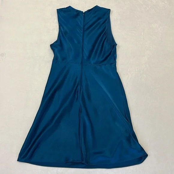Banana Republic Alana Silk Mini Dress in Blue Danube - Picture 4 of 5